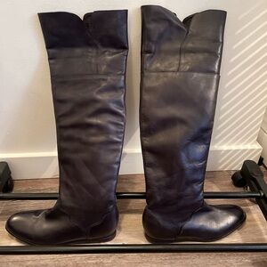 Over the knee leather boots , size 8.5